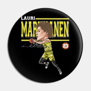 Lauri Markkanen Utah Cartoon Pin