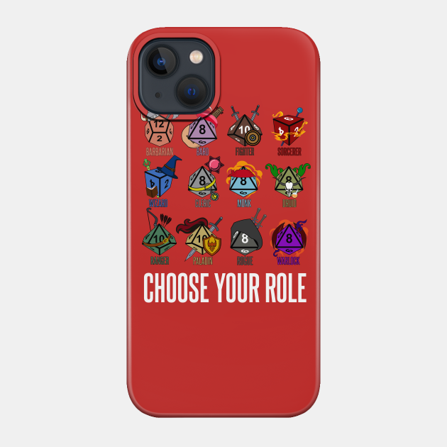 D&D Character Class Hit Dice - Dungeons And Dragons - Phone Case