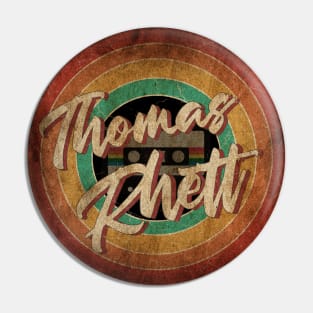 Thomas Rhett Vintage Circle Art Pin