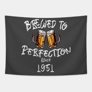 Brewed to Perfection, Personalized Birth Year T-shirt, Birthday Custom Shirt, Birthday Gift, Tee Tapestry