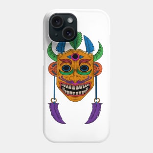 Wooden Tiki Mask Phone Case