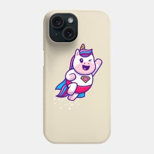 Cute Unicorn Super Flying Cartoon Phone Case