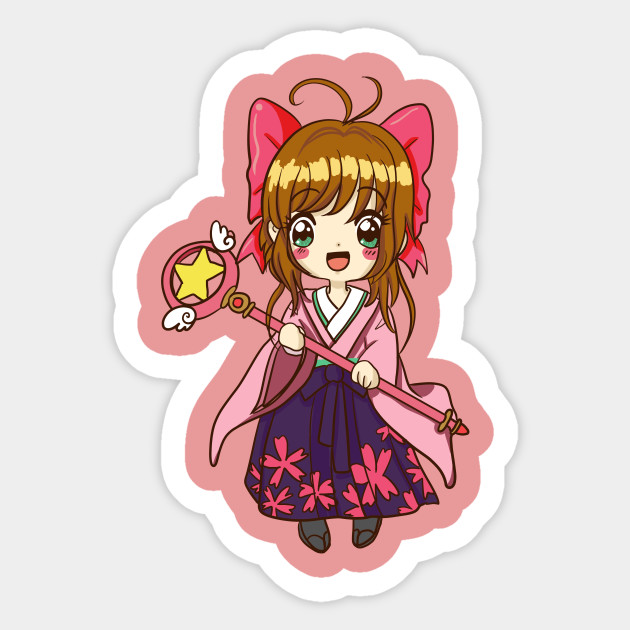 Wallpaper Sakura Fanart Sakura Card Captor Sticker Teepublic For Android