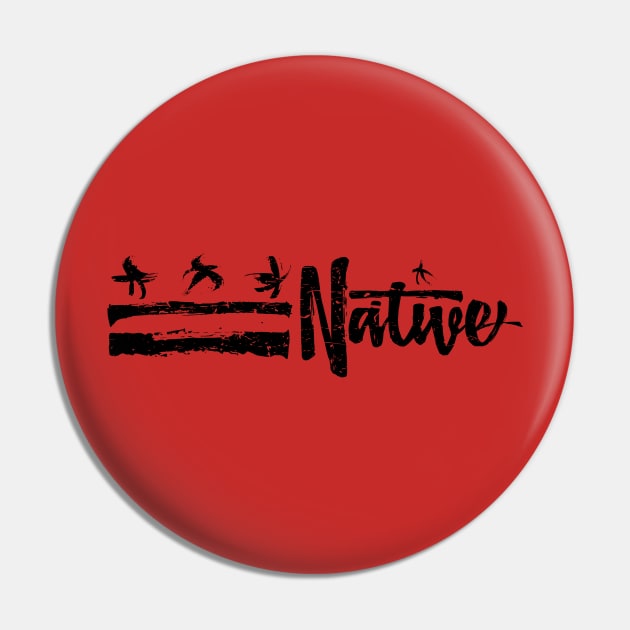 Rugged DC 2Bars 3Stars Pin by districtNative