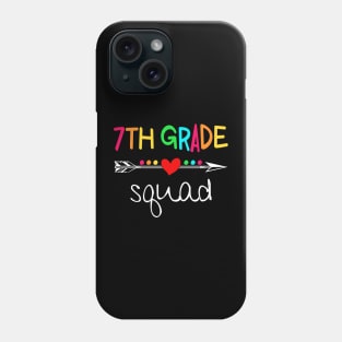 7th Grade Squad Seventh Teacher Student Team Back To School Shirt Phone Case