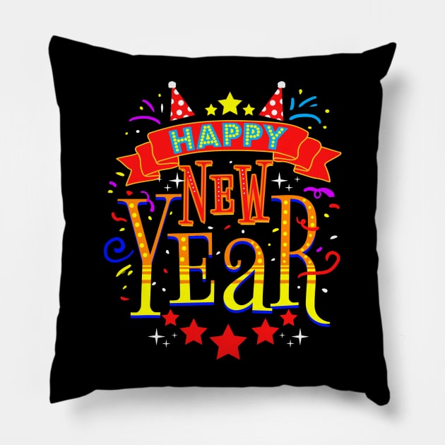 Happy New Year NYE Party - Funny New Years Eve Pillow by Nolinomeg