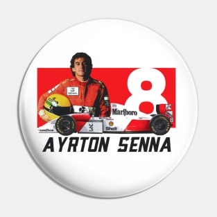 Ayrton Senna 8 Pin