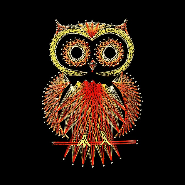 String Art Owl by bronzarino