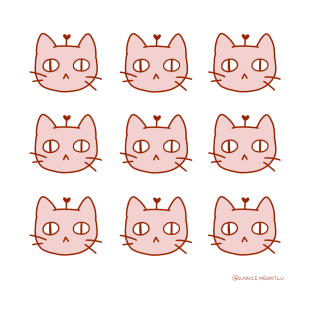 9 Pink Kitty by Sunnie Meowtlu T-Shirt