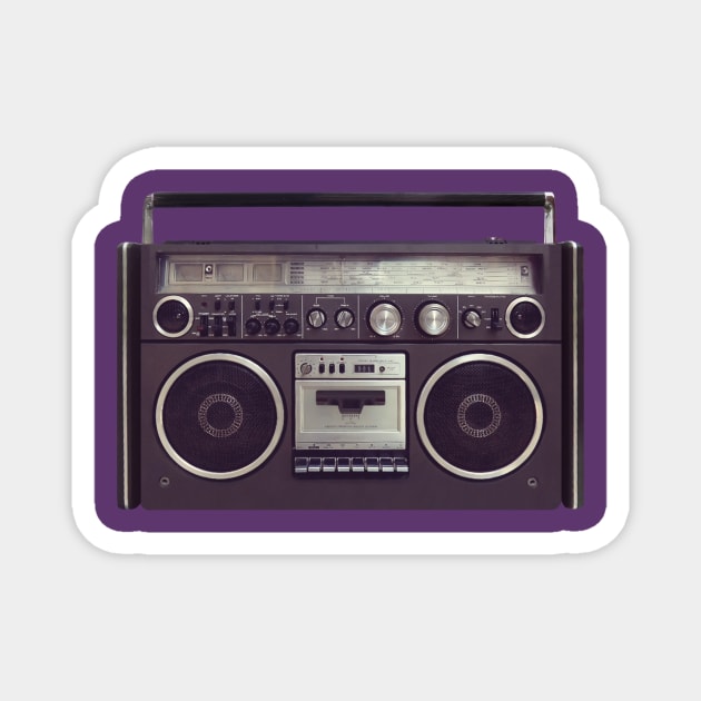 80s Retro Boombox Cassette Player Magnet by Blue Planet Boutique