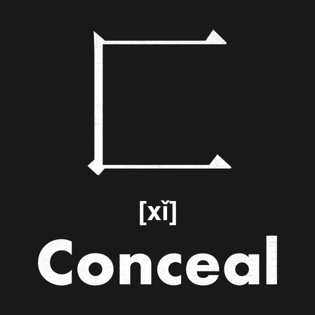 Conceal Chinese Character (Radical 23) by launchinese