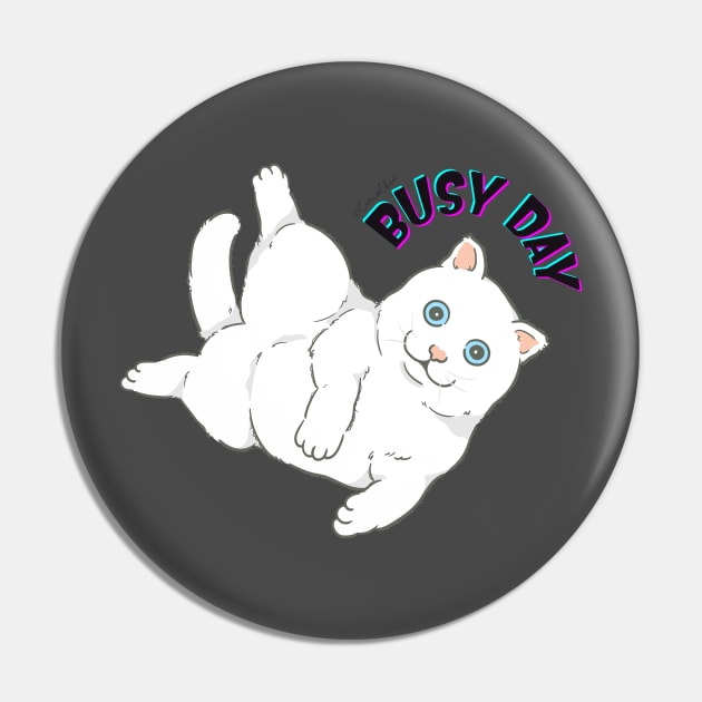 Busy Cat Pin by Curio Chic