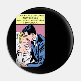 Comic Couple Get Married Pin