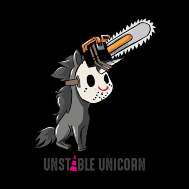 Unstable Unicorn, Chainsaw, Halloween by Xizin Gao