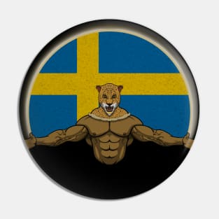 Cheetah Sweden Pin