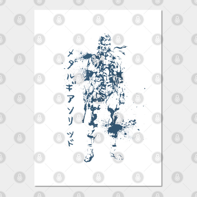 Solid Snake Blue Metal Gear Posters And Art Prints Teepublic Uk - Metal Gear Solid Wall Art Solid Snake Blue Metal Gear Posters And Art Prints Teepublic Uk - Metal Gear Solid Wall Art