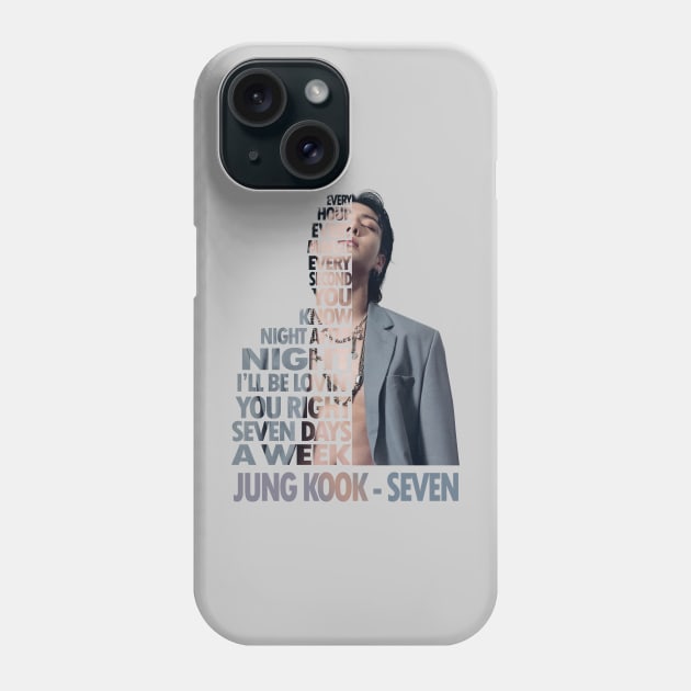 Jung Kook Seven Jungkook Phone Case by Wacalac