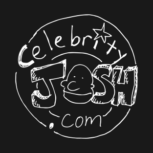 Celebrity Josh logo (white chalk) T-Shirt