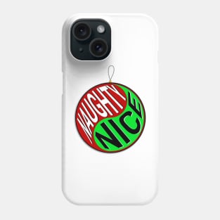 Yin Yang, Naughty & Nice, Christmas Ornament Edition Phone Case