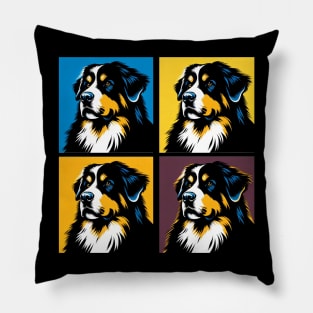 Bernese Mountain Dog Pop Art - Dog Lover Gifts Pillow