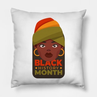 Black history month Africa /BLACK PRIDE Pillow