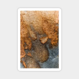 Burnt Orange Rustic Stone Texture Magnet