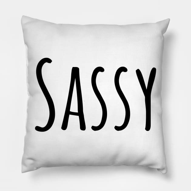 Sassy t-shirt Pillow by RedYolk