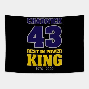 Chadwick 43 Rest in Power King 1976-2020 Tapestry