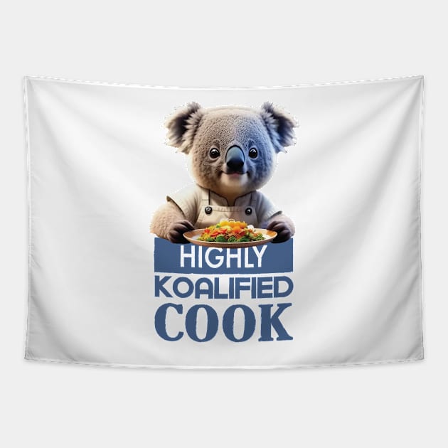 Just a Highly Koalified Cook Koala Tapestry by Dmytro