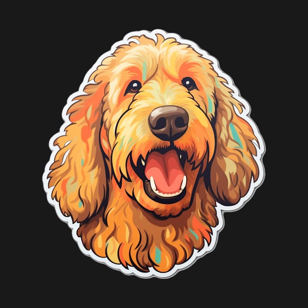 Golden Charm - Adorable Goldendoodle Design by InTrendSick