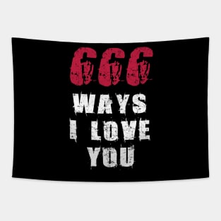 666 Ways I Love You Devil Satan for Satanists Fan Tapestry