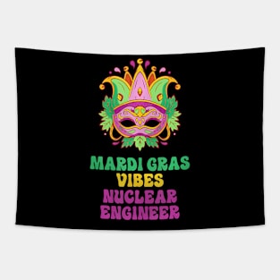 Nuclear Engineer Mardi Gras Vibes Tapestry