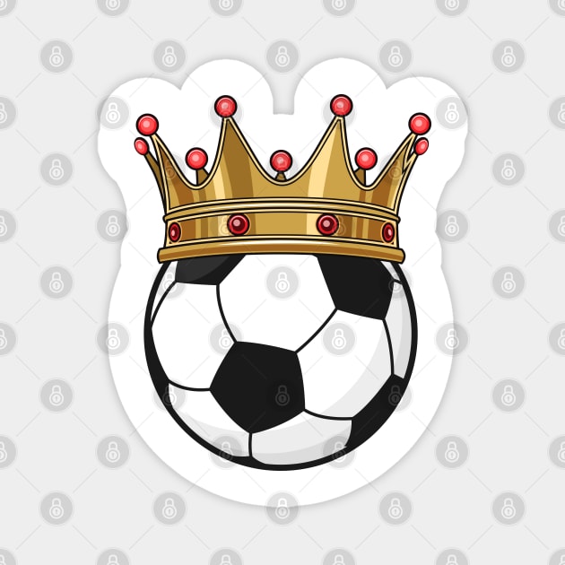 Soccer Crown King Magnet by Markus Schnabel