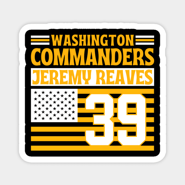 Washington Comders Reaves 39 American Flag Football Magnet by lmsmarcel