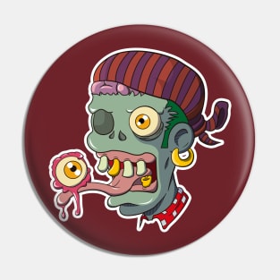 Zombie Pirate Pin