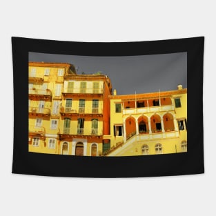 A View of Corfu Town, Greece Tapestry