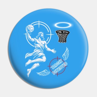 Funny Basketball Retro Jesus Player Pin