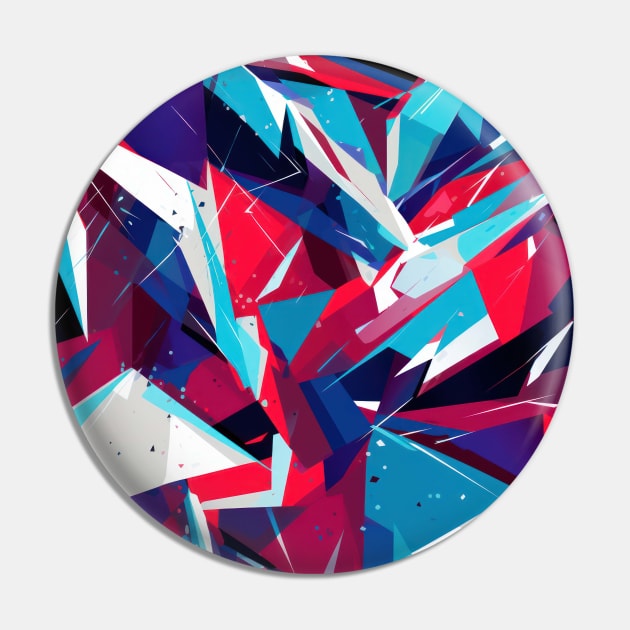 Cubist Harmony: Modern Geometric Dance in Pink, Blue, and Violet Pin by star trek fanart and more