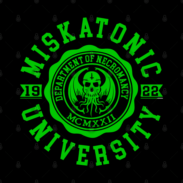 CTHULHU - MISKATONIC UNIVERSITY - LOVECRAFT by Tshirt Samurai