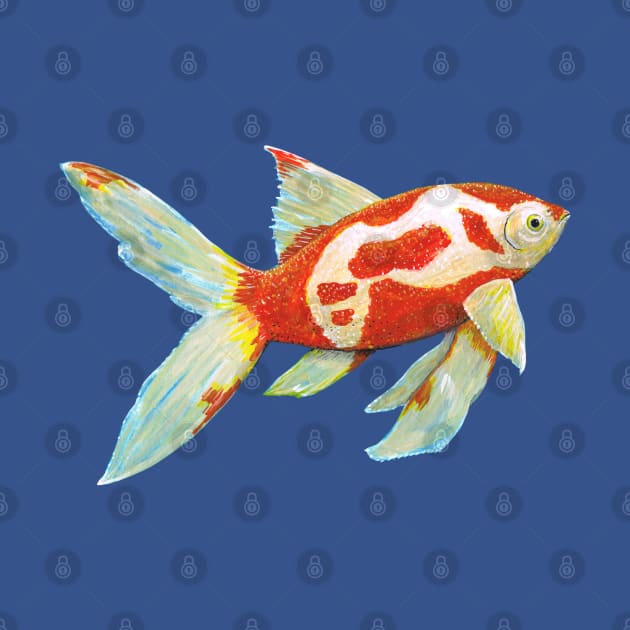 Comet tail goldfish by Bwiselizzy