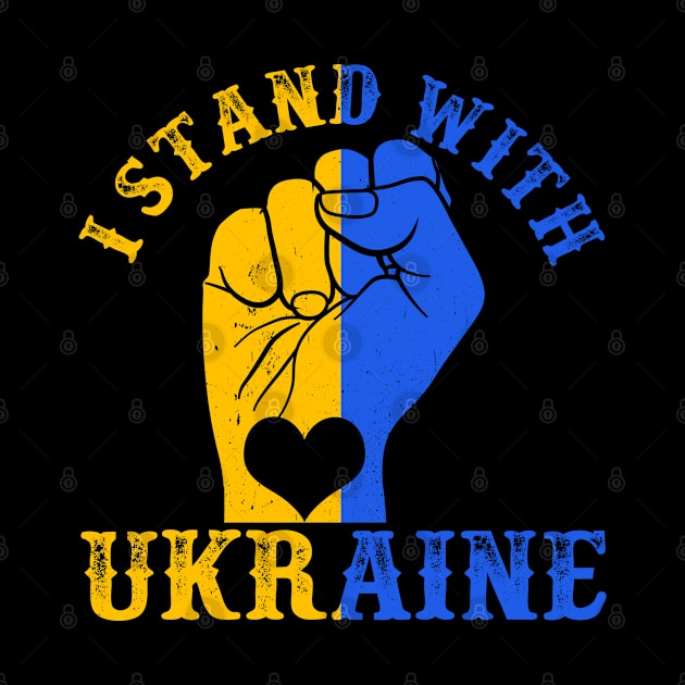 Support Ukraine I Stand With Ukraine Ukrainian Flag by Happy Shirt