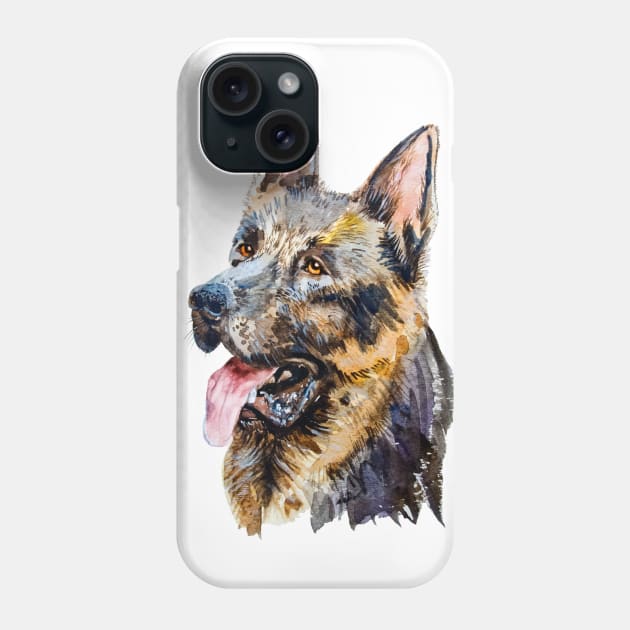 german shepherd Phone Case by VicaVeresk