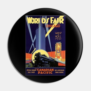 Norman Fraser 1933 -  Canadian Pacific Railway Worlds Fair - Vintage Travel Pin