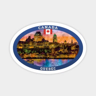 Quebec Canada Travel Magnet