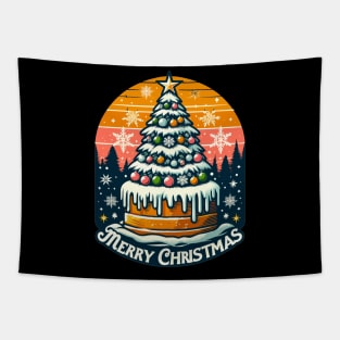 Christmas Tree Cake Delight Tapestry