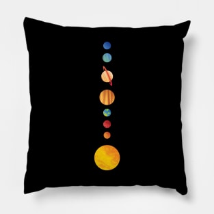 Solar System Vertical Alignment Pillow