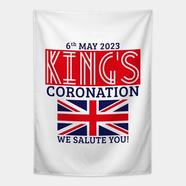 King’s Coronation, 6th May 2023 – We Salute You (Red) Tapestry by MrFaulbaum