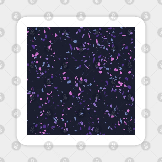 Terrazzo Pattern With 90's Retro Colors Magnet by thesnowwhyte
