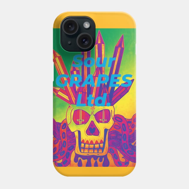 "Sour Grapes Ltd. Skull" Phone Case by SourGrapesFashion