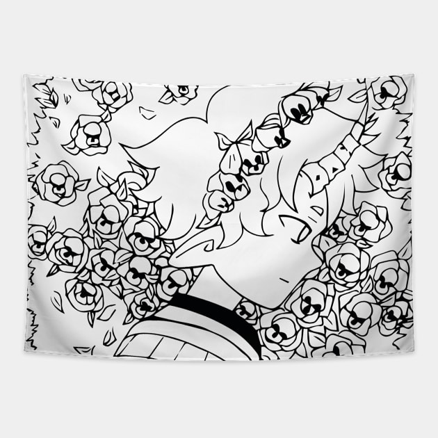 Demon Garden Tapestry by Lautopiadesegiv